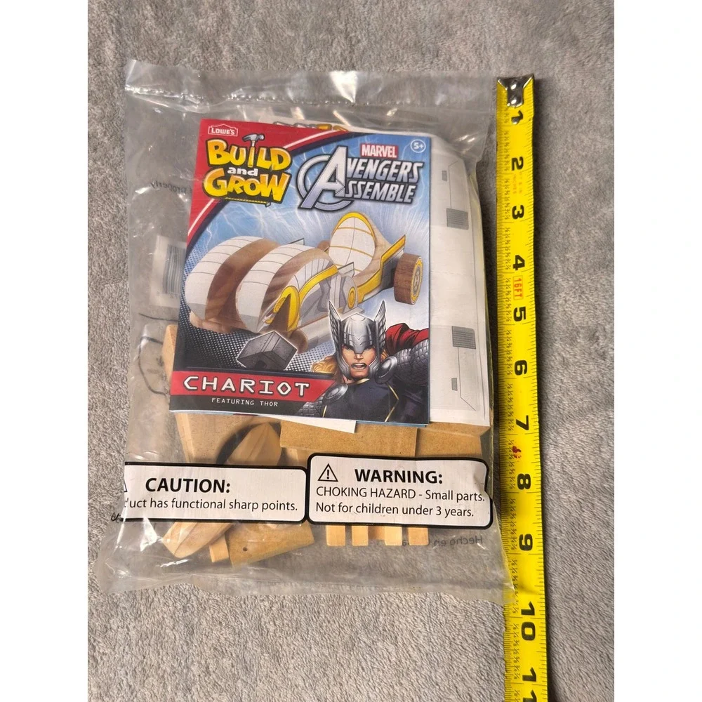 Lowe's Build and Grow‎ Marvel Avengers Thor Chariot Wooden Craft Kit New 2015